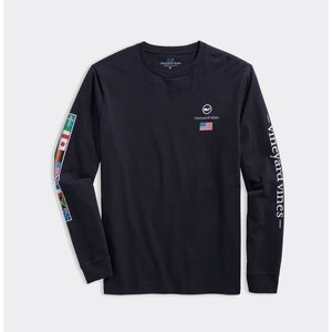 World Flags Vineyard Vines Long Sleeve